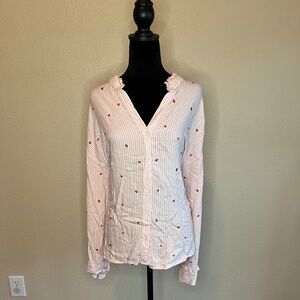 Time & TRU V-Day Button Down Long Sleeve